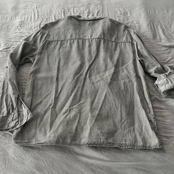 Jane + Delancey Grey Button Down Shirt - Picture 2 of 3